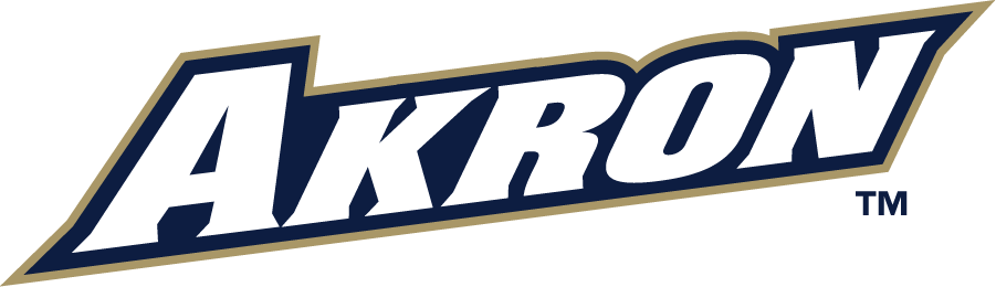 Akron Zips 2018-Pres Wordmark Logo v2 diy DTF decal sticker